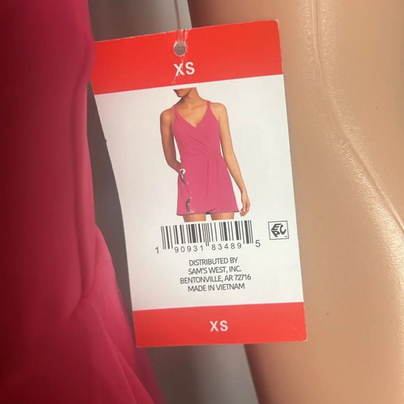 Lands' End Women's Chlorine Resistant Tulip Wrap Swim Dress Swimsuit Size XS NWT - Picture 6 of 14